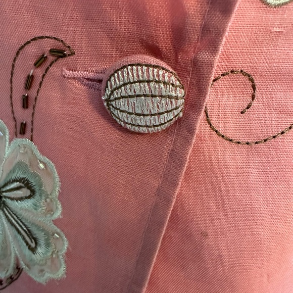  coral jacket with embroidery - Picture 3 of 8